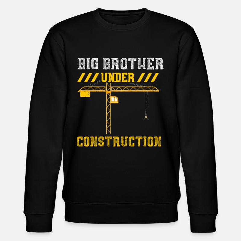 Big Brother Under Construction - Stanley/Stella CHANGER Unisex Organic Sweatshirt - black