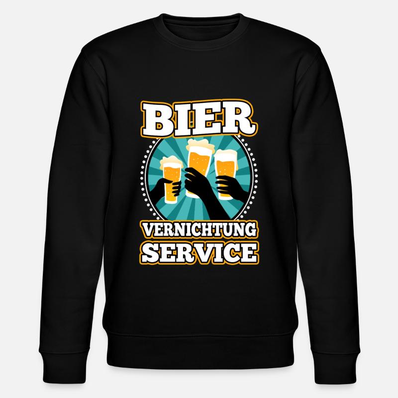 Bier Vernichtungsservice - Stanley/Stella Unisex Bio-Sweatshirt CHANGER  - Schwarz