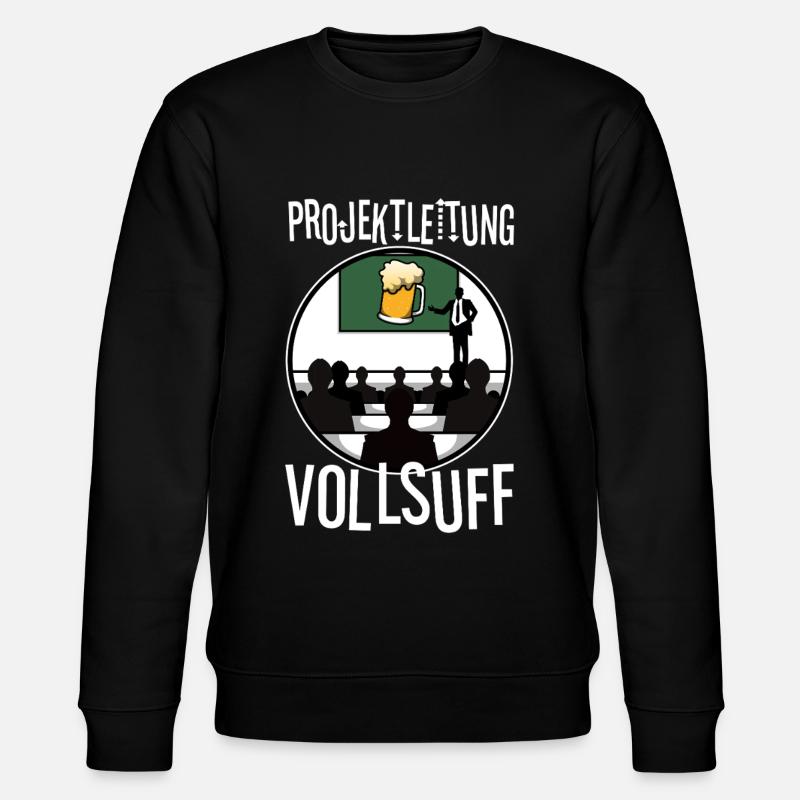 Projektleitung Vollsuff - Stanley/Stella Unisex Bio-Sweatshirt CHANGER  - Schwarz