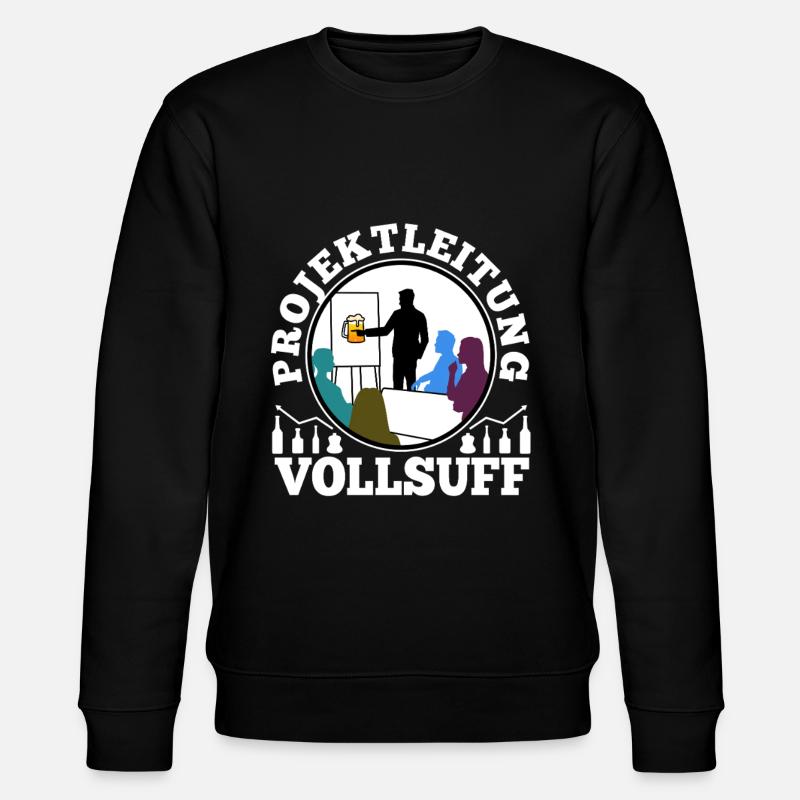 Projektleitung Vollsuff - Stanley/Stella Unisex Bio-Sweatshirt CHANGER  - Schwarz