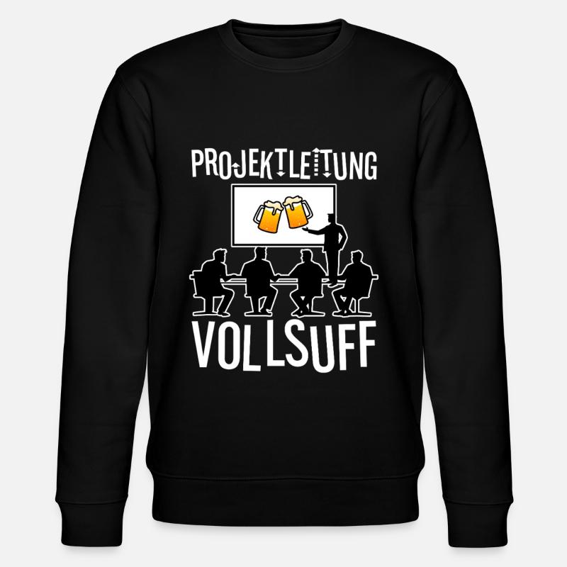 Projektleitung Vollsuff - Stanley/Stella Unisex Bio-Sweatshirt CHANGER  - Schwarz