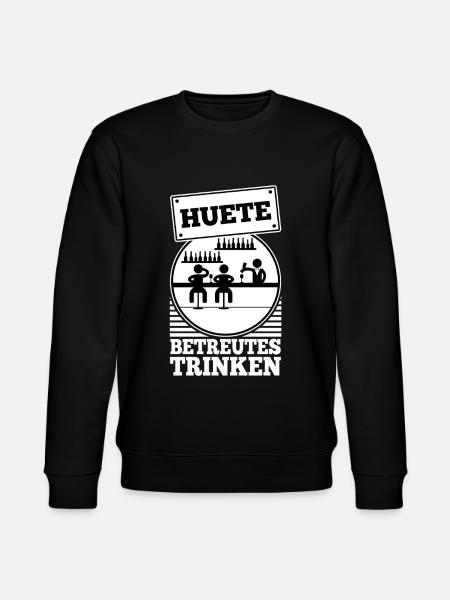 Heute Betreutes Trinken - Stanley/Stella Unisex Bio-Sweatshirt CHANGER  - Schwarz