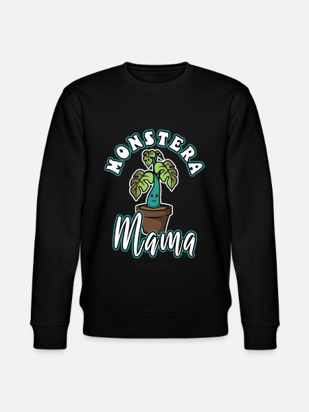 Monstera Mama - Stanley/Stella CHANGER Unisex Organic Sweatshirt - black