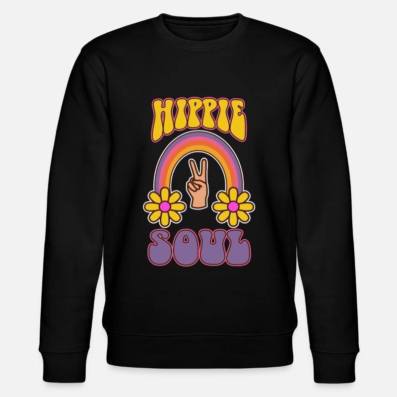 Hippie Soul - Stanley/Stella Unisex Bio-Sweatshirt CHANGER  - Schwarz