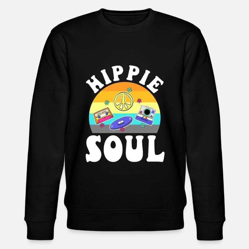 Hippie Soul - Stanley/Stella Unisex Bio-Sweatshirt CHANGER  - Schwarz