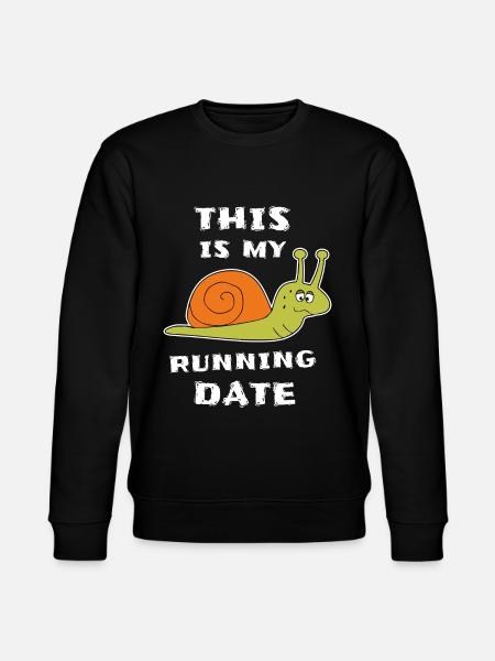 Slow Snail Runner Jogging - Stanley/Stella CHANGER Unisex Organic Sweatshirt - black