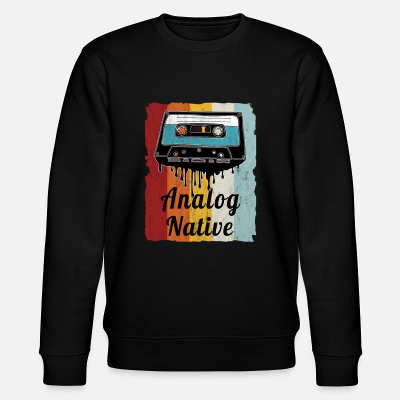 Motif de cassette rétro Ventilateur - Sweat bio CHANGER Stanley/Stella Unisexe - noir