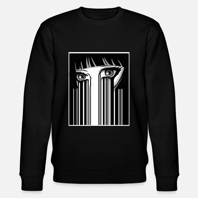 Anime Augen Japan - Stanley/Stella Unisex Bio-Sweatshirt CHANGER  - Schwarz