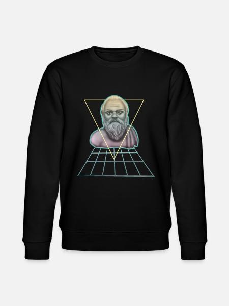 Socrates Greek Philosopher Modern - Stanley/Stella CHANGER Unisex Organic Sweatshirt - black