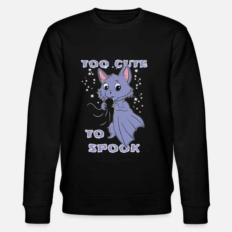 Kawaii Fledermaus Halloween - Stanley/Stella Unisex Bio-Sweatshirt CHANGER - Schwarz