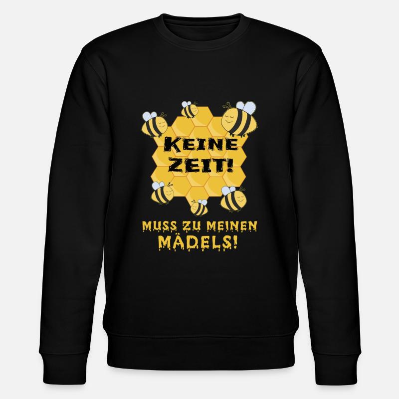 Imker Lustiger Spruch - Stanley/Stella Unisex Bio-Sweatshirt CHANGER  - Schwarz