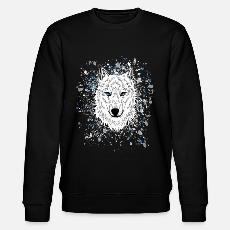 Polarwolf - Stanley/Stella Unisex Bio-Sweatshirt CHANGER  - Schwarz