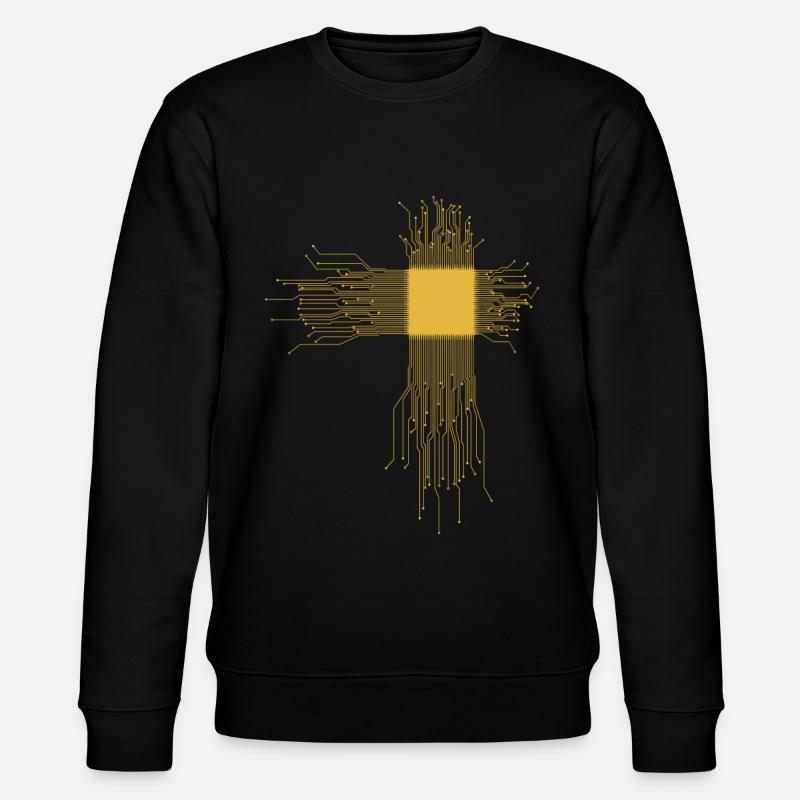 CPU Heart Processor - Stanley/Stella CHANGER Unisex Organic Sweatshirt - black