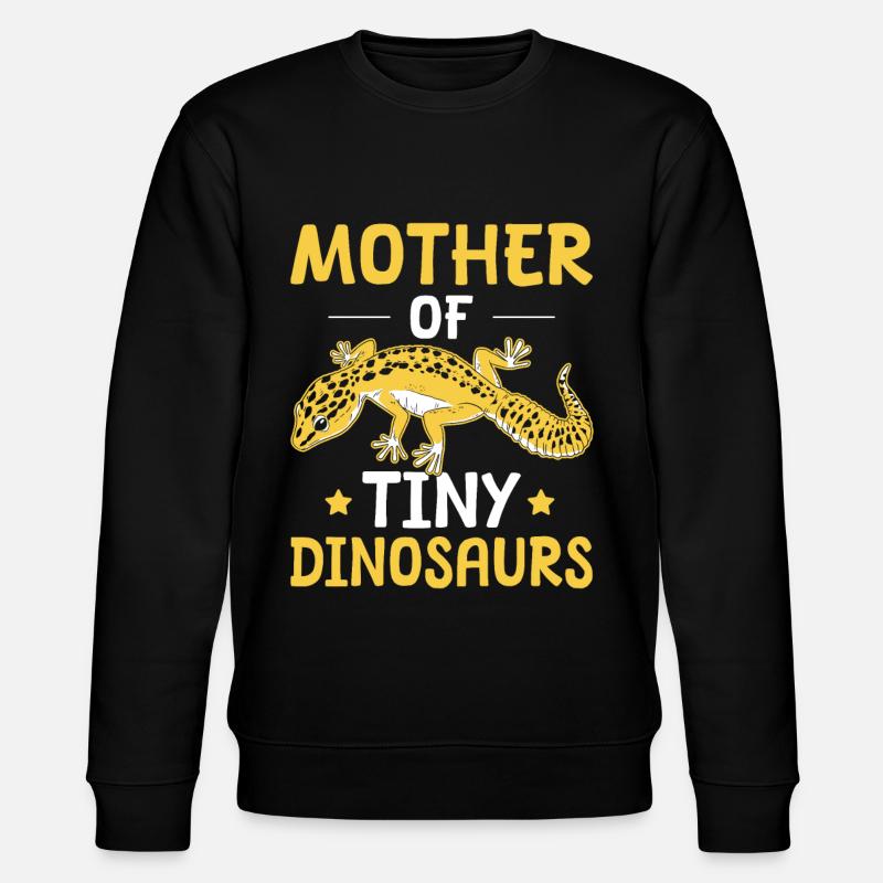 Kronengecko Crested Gecko Doppelfingergecko - Stanley/Stella Unisex Bio-Sweatshirt CHANGER - Schwarz