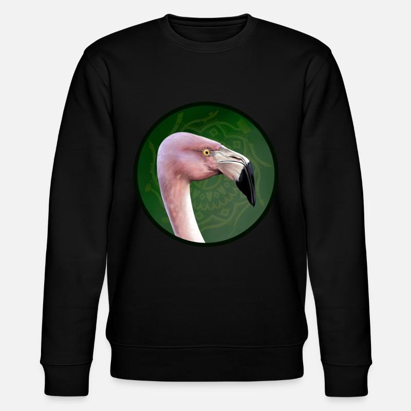 flamant rose - Sweat bio CHANGER Stanley/Stella Unisexe - noir