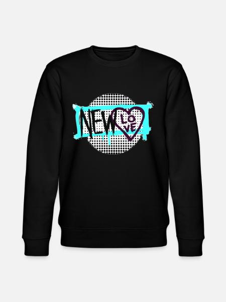 New Love logo - Stanley/Stella CHANGER Unisex Organic Sweatshirt - black