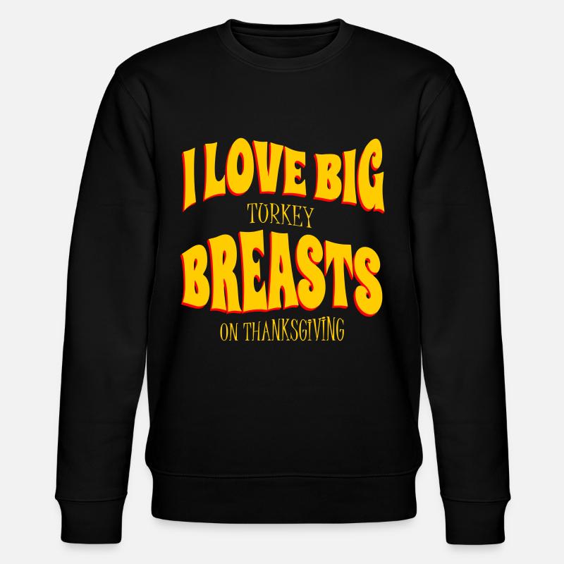 TRUTHAHN THANKSGIVING - Stanley/Stella Unisex Bio-Sweatshirt CHANGER  - Schwarz