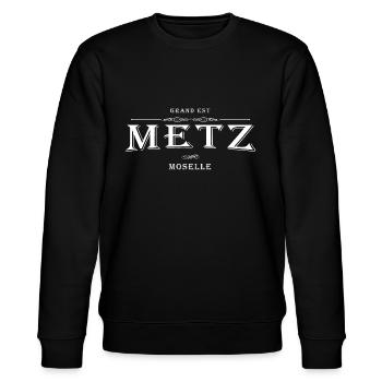 Metz, France - Sweat bio CHANGER Stanley/Stella Unisexe - noir - Devant - Nik (191cm) & Marisol (170cm)