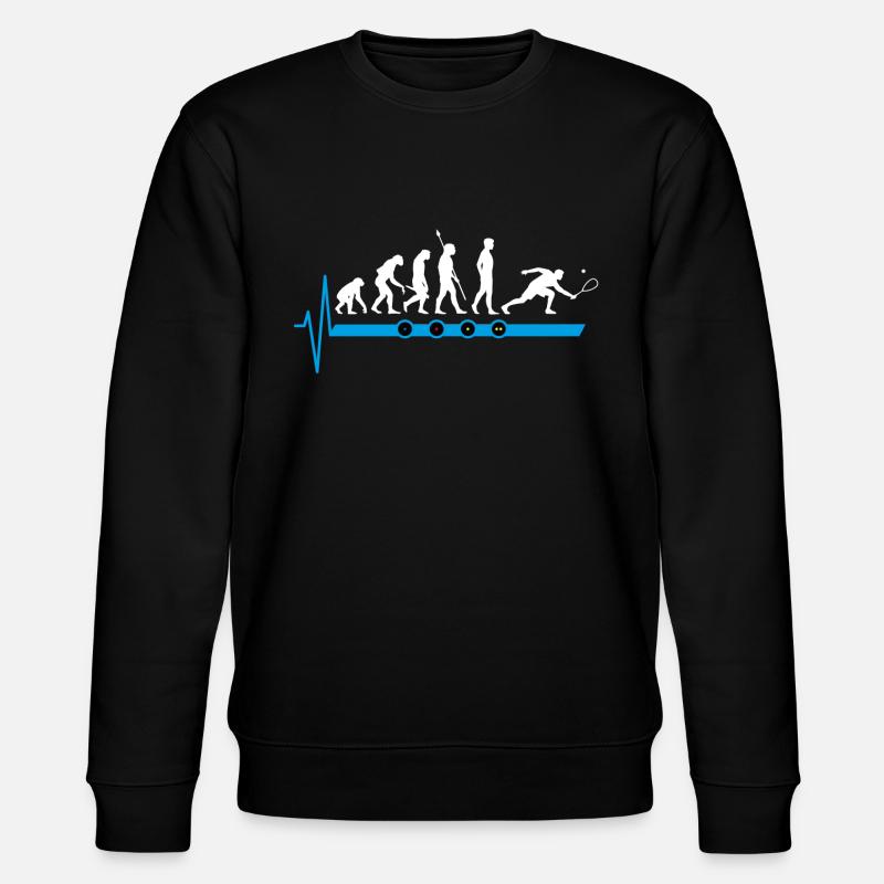 Evolution Squash Squashball - Stanley/Stella Unisex Bio-Sweatshirt CHANGER  - Schwarz