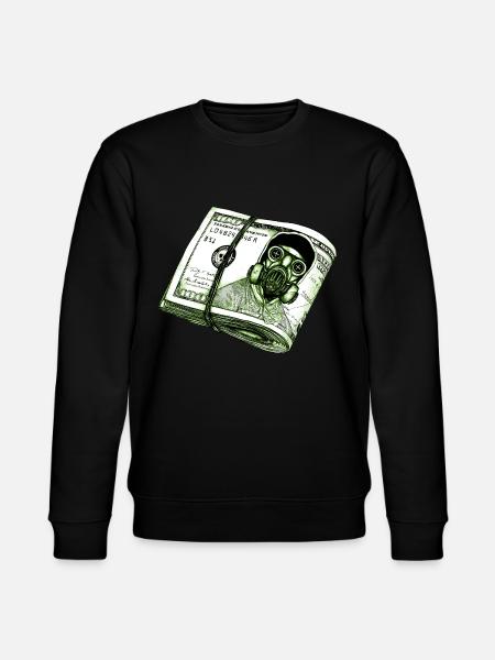 Gasmaske-Dollar - Stanley/Stella Unisex Bio-Sweatshirt CHANGER  - Schwarz
