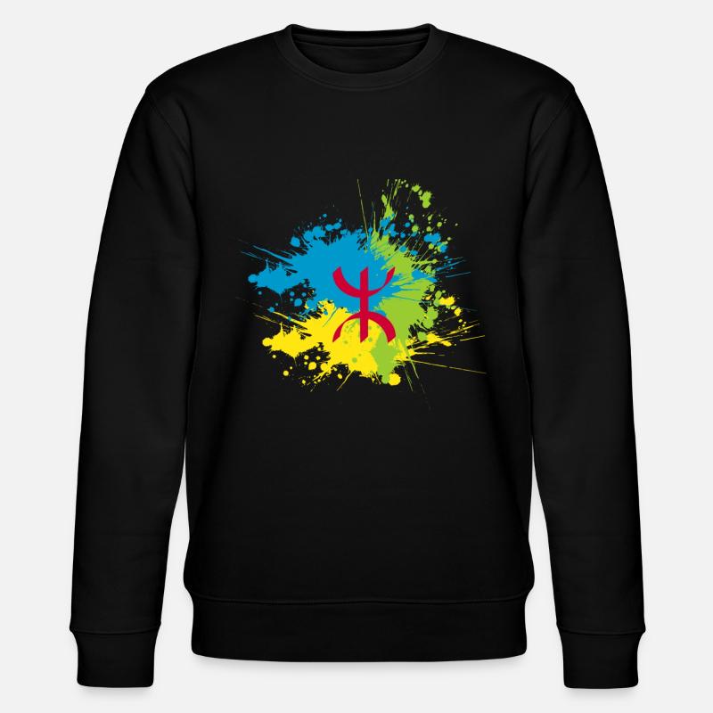 Amazigh - Stanley/Stella Unisex Bio-Sweatshirt CHANGER  - Schwarz
