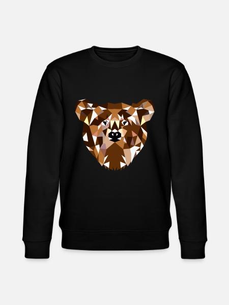 Bear Grizzly Bear Gift Idea - Stanley/Stella CHANGER Unisex Organic Sweatshirt - black