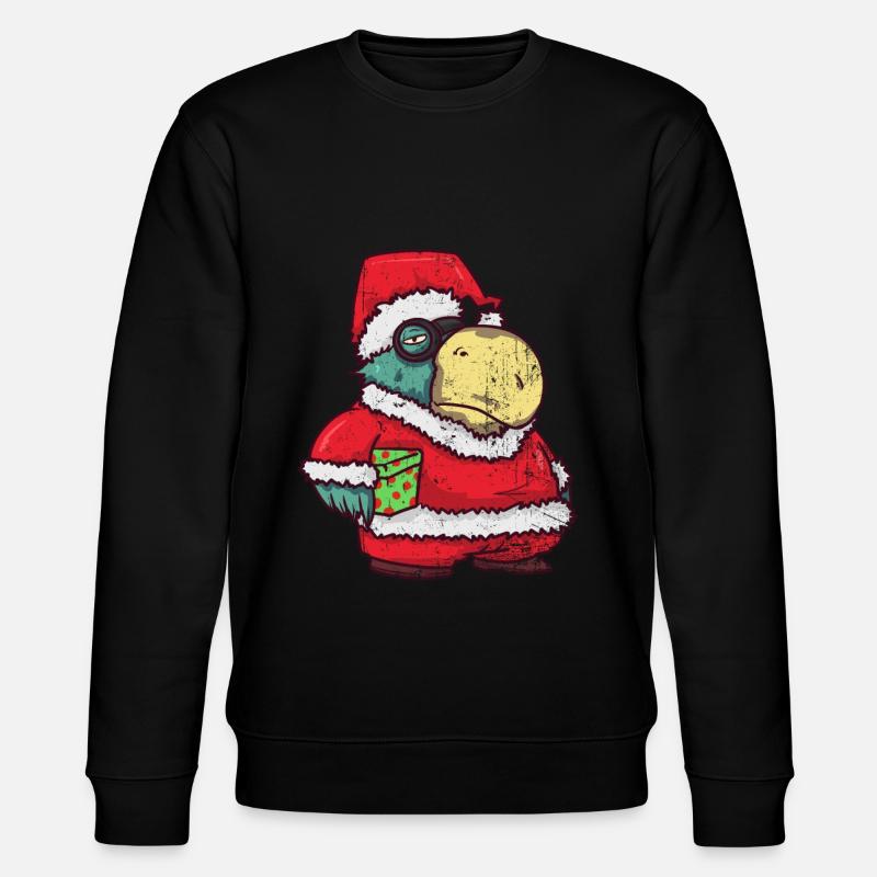 Cadeau perroquet Père Noël Noël - Sweat bio CHANGER Stanley/Stella Unisexe - noir