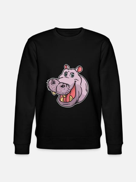 hippo - Stanley/Stella CHANGER Unisex Organic Sweatshirt - black