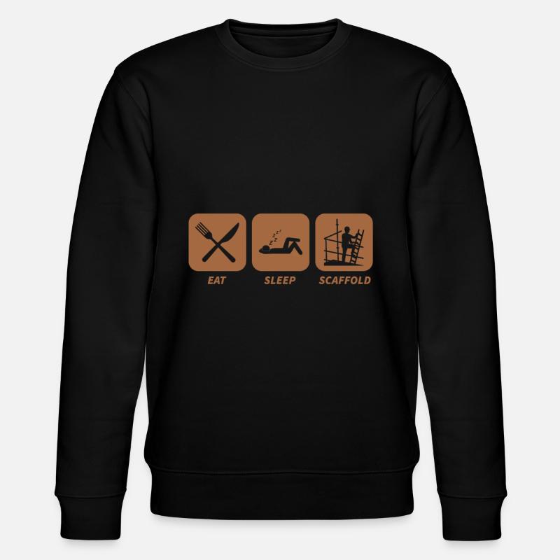 Gerüstbauer - Stanley/Stella Unisex Bio-Sweatshirt CHANGER  - Schwarz