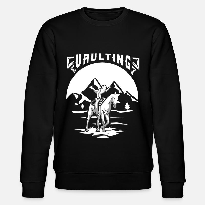 Equestrian vaulting gift - Stanley/Stella CHANGER Unisex Organic Sweatshirt - black