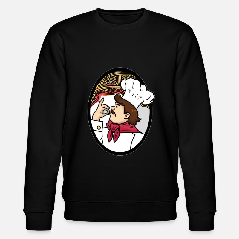 Spaghetti chef - Stanley/Stella CHANGER Unisex Organic Sweatshirt - black