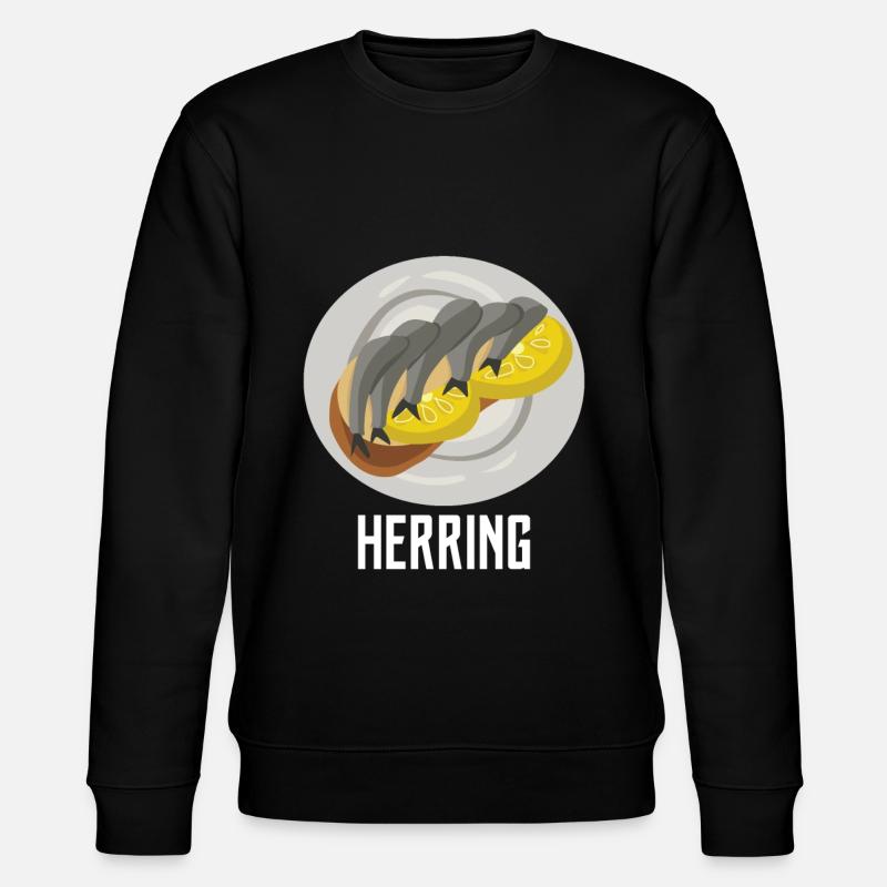 Hering Speisefische - Stanley/Stella Unisex Bio-Sweatshirt CHANGER  - Schwarz