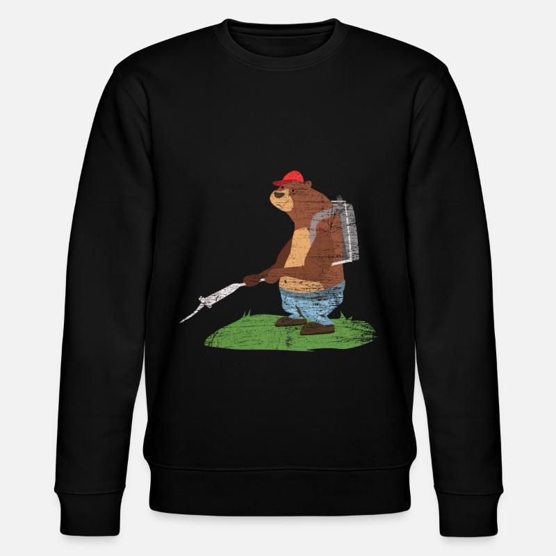 Exterminator bear plague - Stanley/Stella CHANGER Unisex Organic Sweatshirt - black