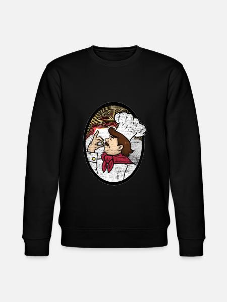 Spaghetti chef gift - Stanley/Stella CHANGER Unisex Organic Sweatshirt - black