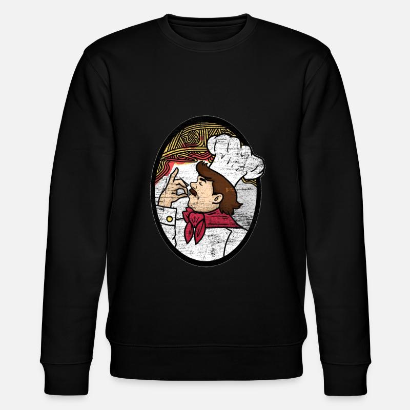 Spaghetti chef gift - Stanley/Stella CHANGER Unisex Organic Sweatshirt - black