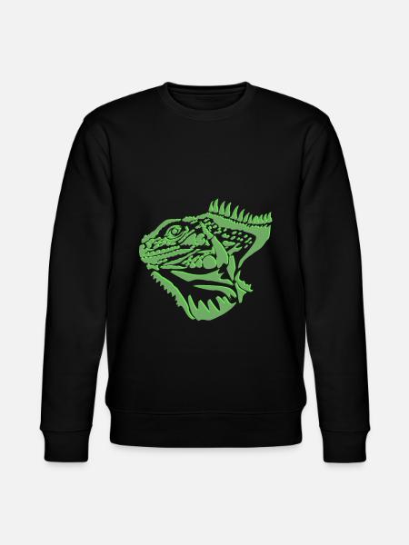 Iguana lizard - Stanley/Stella CHANGER Unisex Organic Sweatshirt - black