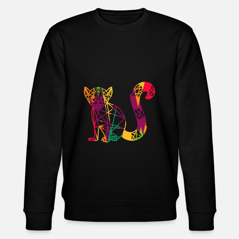 Lemur - Stanley/Stella Unisex Bio-Sweatshirt CHANGER  - Schwarz