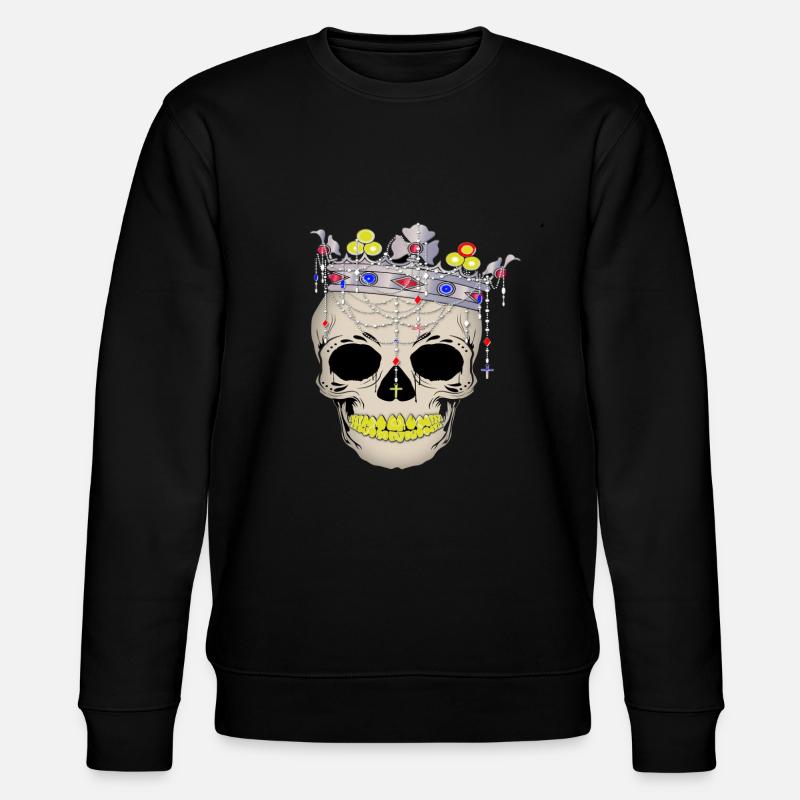 Totenkopf König - Stanley/Stella Unisex Bio-Sweatshirt CHANGER - Schwarz