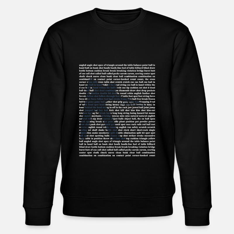Billard Taschenbillard - Stanley/Stella Unisex Bio-Sweatshirt CHANGER  - Schwarz