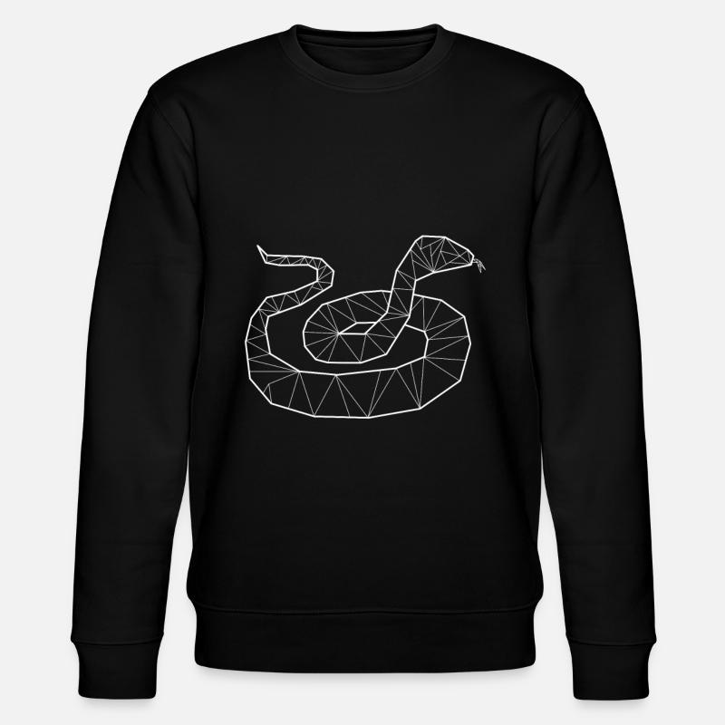 Python géométrique - Sweat bio CHANGER Stanley/Stella Unisexe - noir