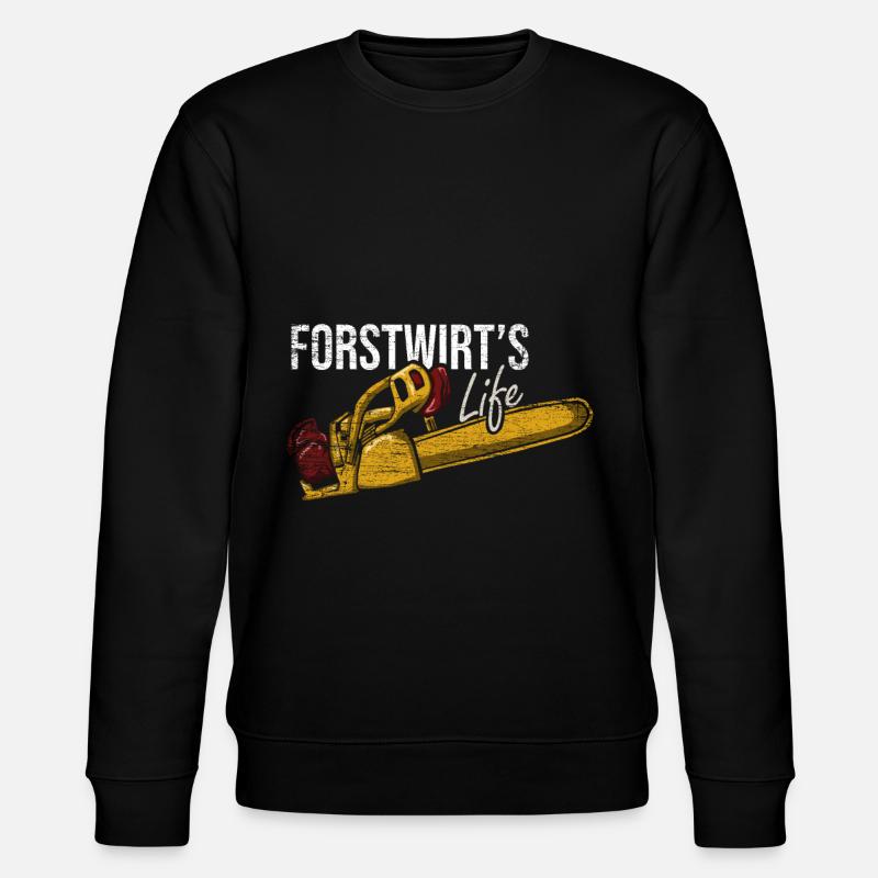 forestry - Stanley/Stella CHANGER Unisex Organic Sweatshirt - black