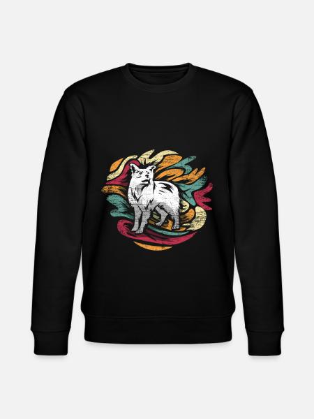 Border Collie Gift - Stanley/Stella CHANGER Unisex Organic Sweatshirt - black