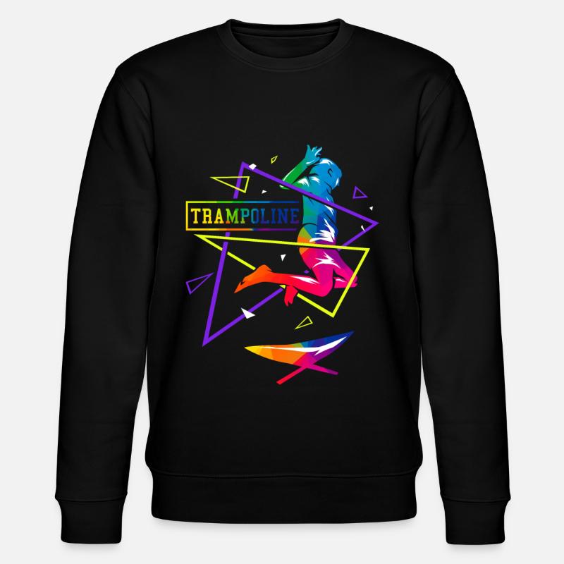 Polygone de trampoline - Sweat bio CHANGER Stanley/Stella Unisexe - noir