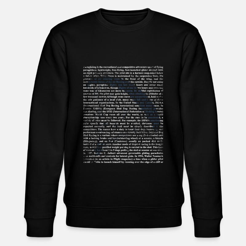 Cadeau voile kitesurf - Sweat bio CHANGER Stanley/Stella Unisexe - noir