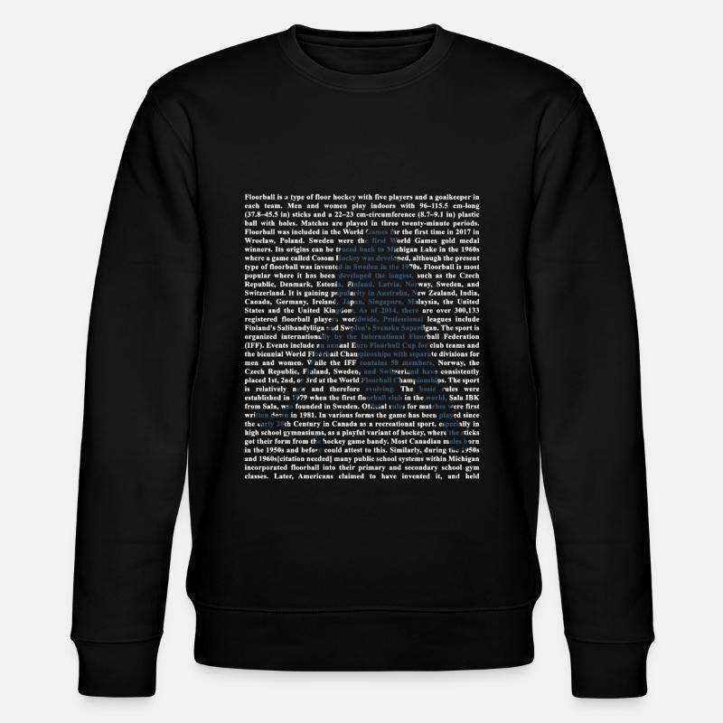 Unihockey - Stanley/Stella Unisex Bio-Sweatshirt CHANGER  - Schwarz