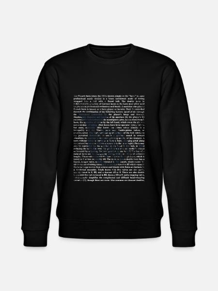 French horn player - Stanley/Stella CHANGER Unisex Organic Sweatshirt - black