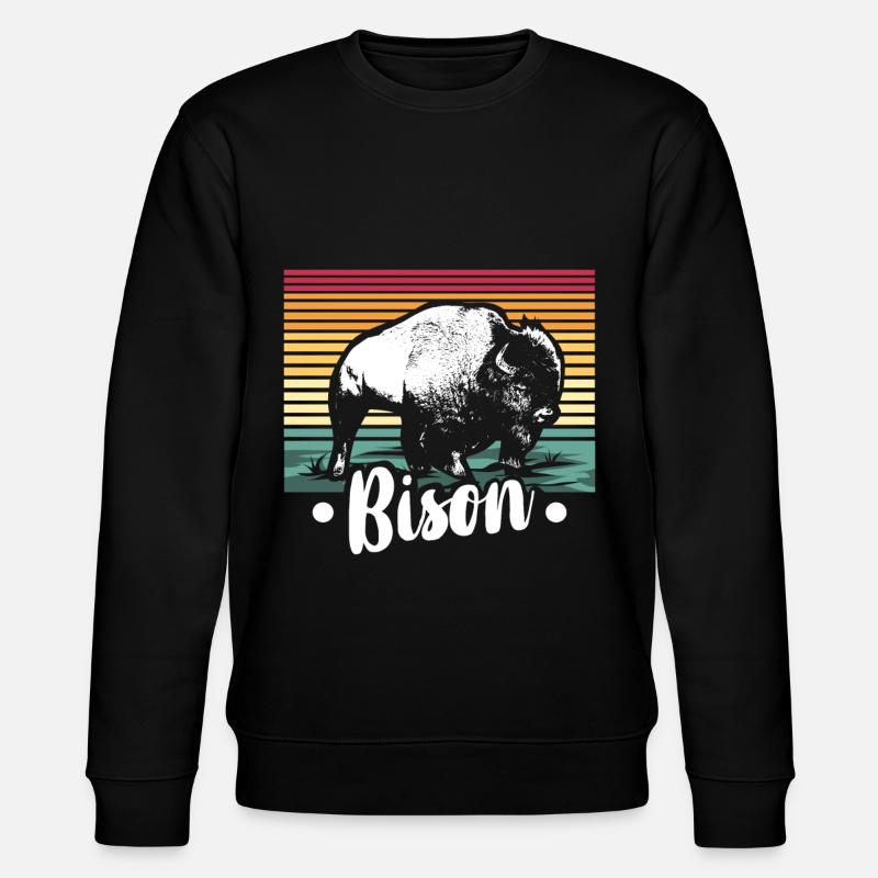 bison - Stanley/Stella CHANGER Unisex Organic Sweatshirt - black
