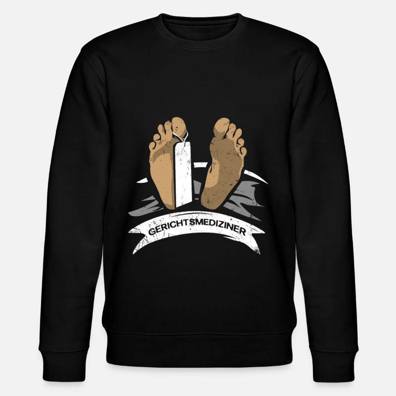 Gerichtsmediziner Detective Geschenk - Stanley/Stella Unisex Bio-Sweatshirt CHANGER  - Schwarz
