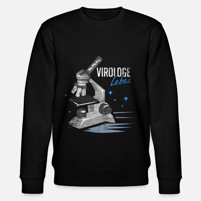 Virologe Geschenk - Stanley/Stella Unisex Bio-Sweatshirt CHANGER  - Schwarz