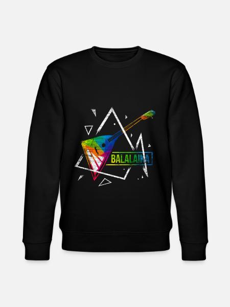 Balalaika Polygon Geschenk - Stanley/Stella Unisex Bio-Sweatshirt CHANGER  - Schwarz